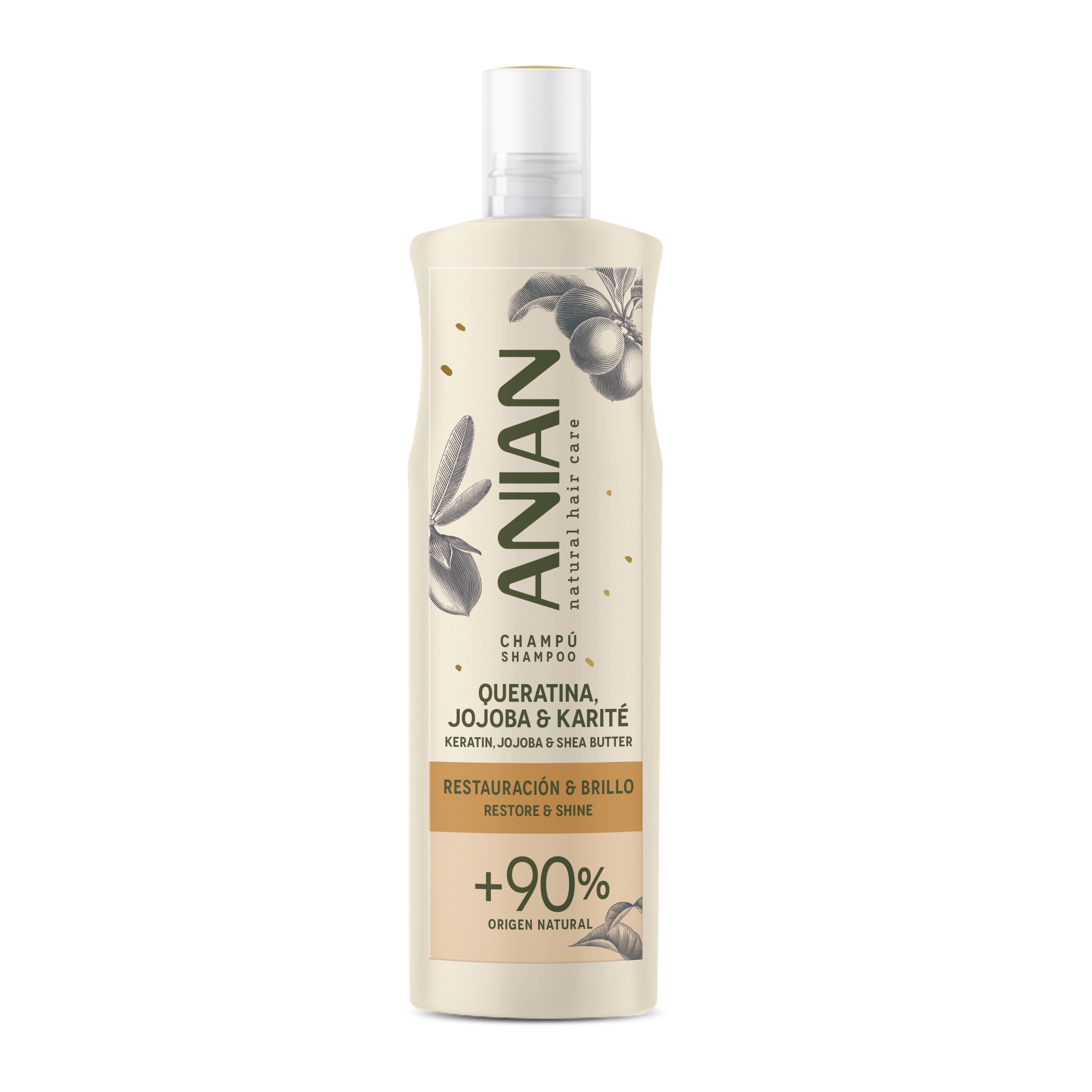 ANIAN - CHAMPÚ DE QUERATINA, JOJOBA & KARITÉ 400ML