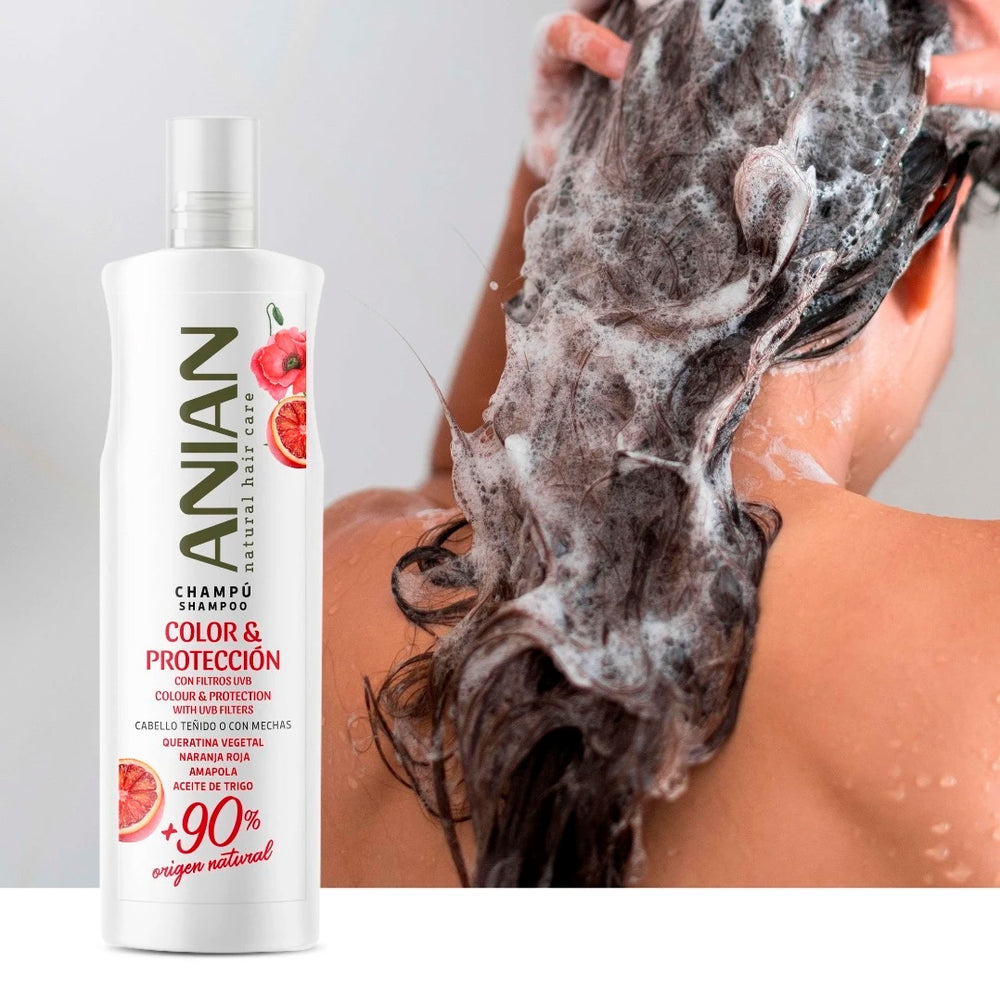 Anian Keratin-Shampoo – Vegan, Für Geschädigtes & Stumpfes Haar, 400 Ml