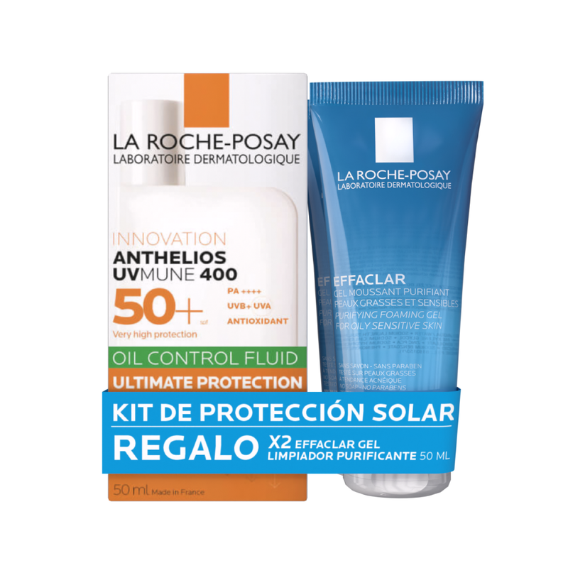 LA ROCHE-POSAY - ANTHELIOS UV MUNE 400 CONTROL OIL FLUID (KIT PROTECCIÓN SOLAR)